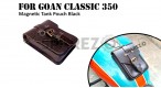 Fit For Royal Enfield Goan Classic 350 Leather Magnetic Tank Pouch Black Color - SPAREZO Fit For Royal Enfield Goan Classic 350 Leather Magnetic Tank Pouch Black Color - SPAREZO